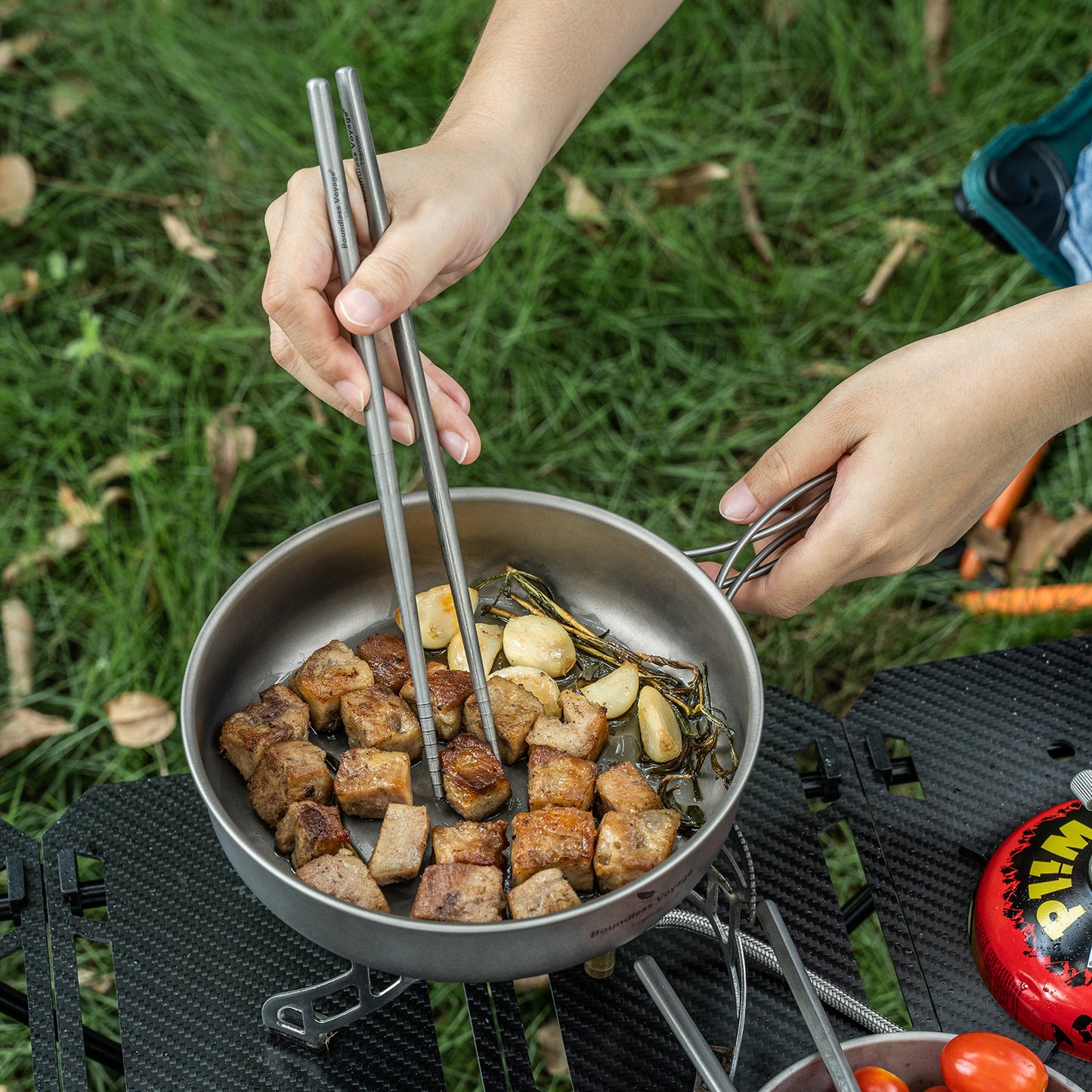 Boundless Voyage Titanium Nonstick Frying Pan 7 Inch – Ultralight, Scratch-Resistant Skillet for Eggs, Pancakes & Everyday Cooking