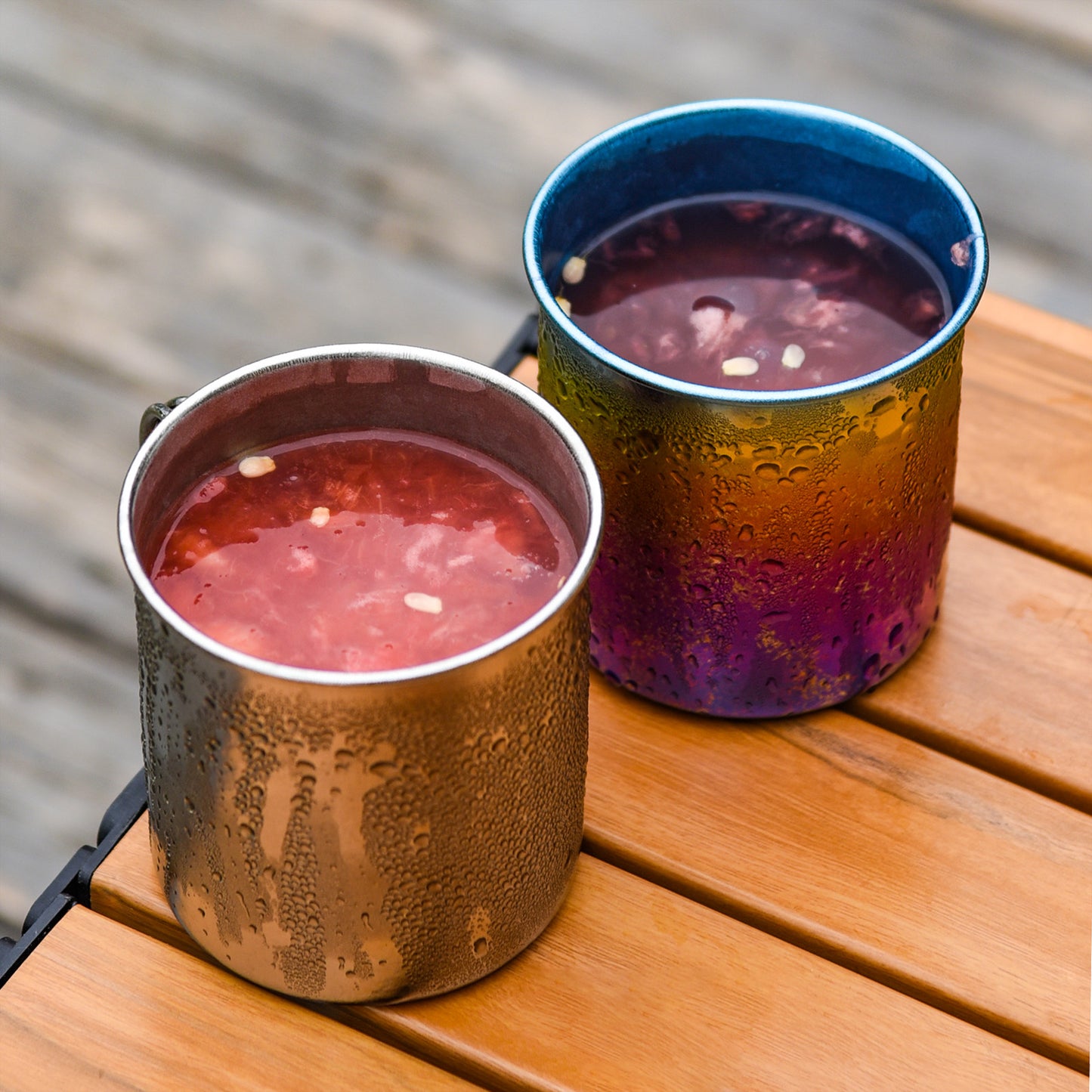 Boundless Voyage 450ml Titanium Colorful Camping Mug – Ultralight Foldable-Handle Cup for Water, Coffee & Tea Outdoors