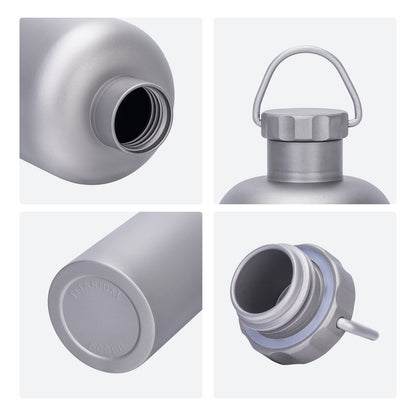 Boundless Voyage 600ml Titanium Bottle – Lightweight, Leak-Proof & Rust-Free for Camping, Hiking & Daily Hydration