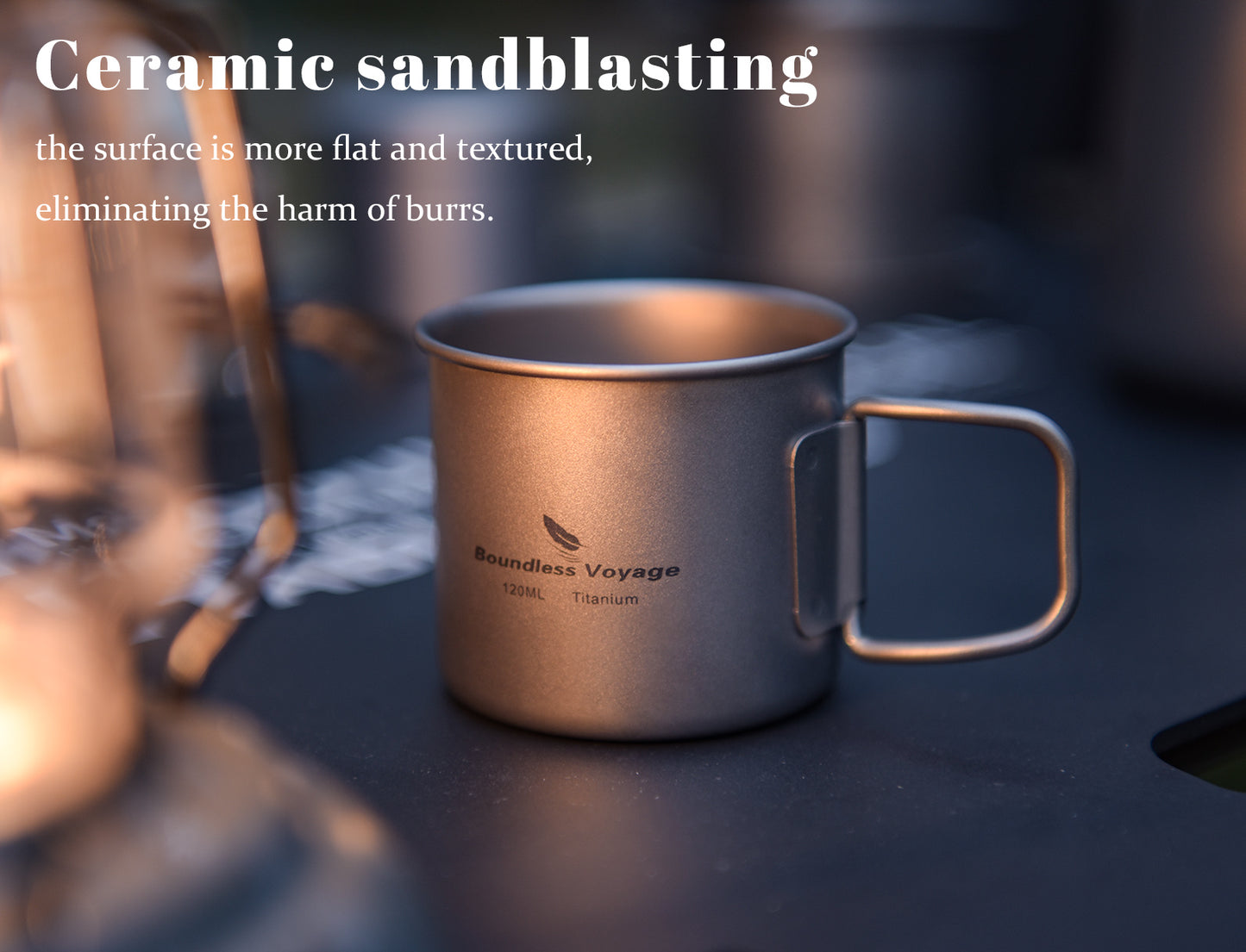 Boundless Voyage Ultralight Titanium Cup | 120ml / 180ml Portable Tea & Wine Mug | Premium Metal Drinking Glass for Camping, Coffee & Outdoor Spirits