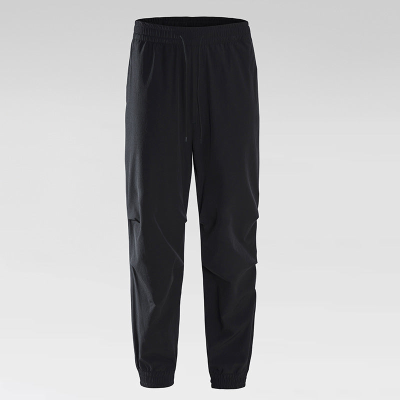 Unisex Summer Quick-Dry Joggers – Loose Fit, Long Pants for Outdoor Hiking & Casual Wear, Drawstring Cuffed Ankles