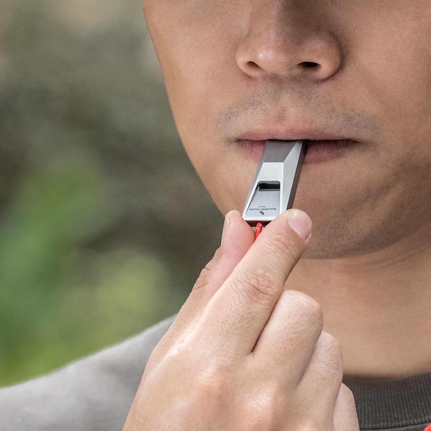 Boundless Voyage Titanium Emergency Whistle – Loud Safety Survival Whistle with Lanyard for Camping, Hiking, Sports & Outdoor Training