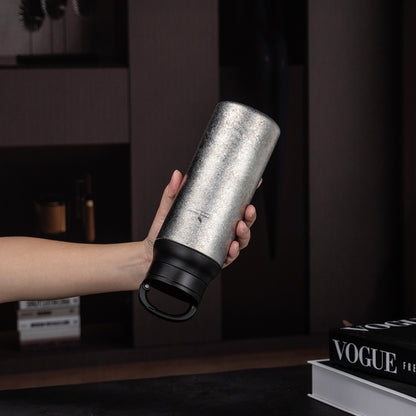 Boundless Voyage 600ml Titanium Double-Walled Cup with Lid – TA1 Insulated Travel Coffee & Tea Mug | Eco-Friendly, Portable & Reusable for Hot & Cold Beverages