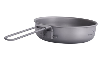 5 inch Titanium Camping Frying Pan – Ultralight Backpacking Cookware for Outdoor Cooking
