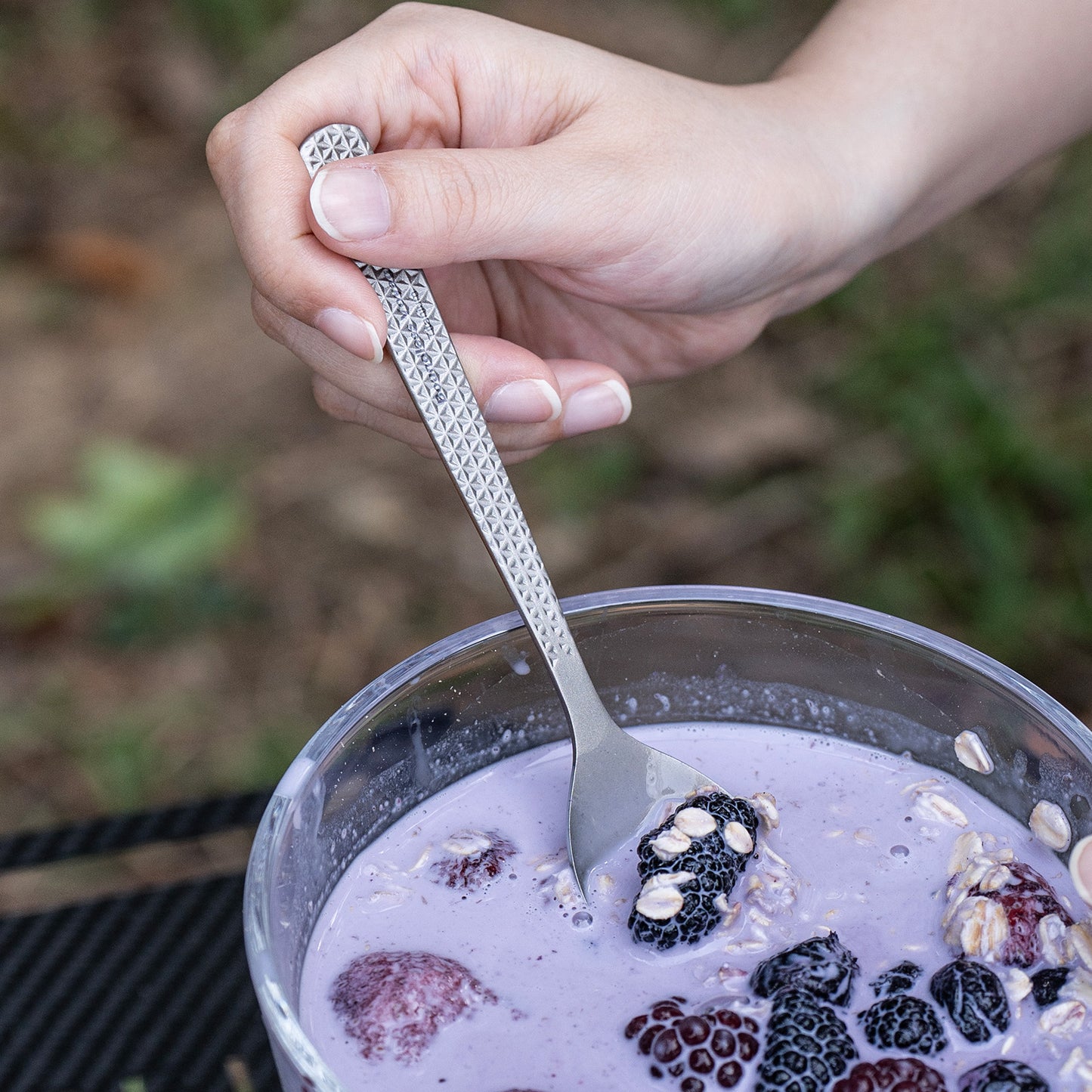 Boundless Voyage Titanium 2-in-1 Spork – Ultralight Camping & Travel Cutlery Non-Coated & Dishwasher Safe