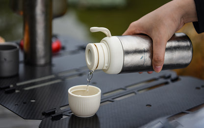 Boundless Voyage 300ml Titanium Vacuum Bottle – Double-Wall Lightweight Coffee & Water Bottle for Travel, Outdoor & Daily Use