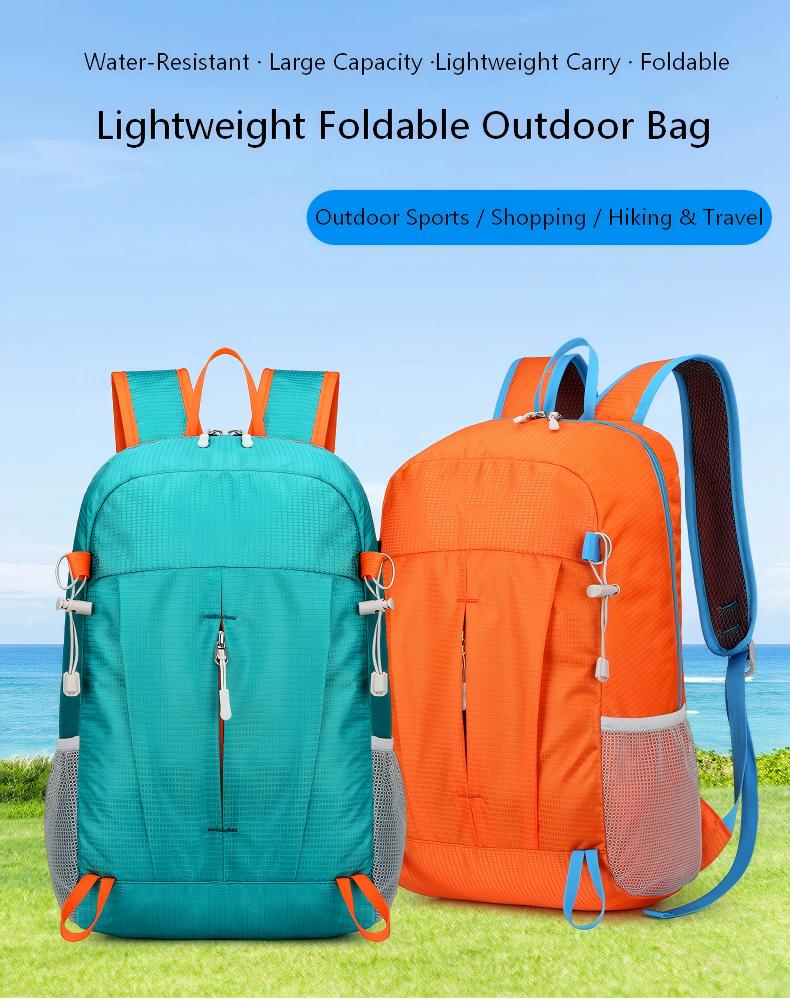 Lightweight Foldable Hiking Backpack – Waterproof Travel Daypack for Men & Women