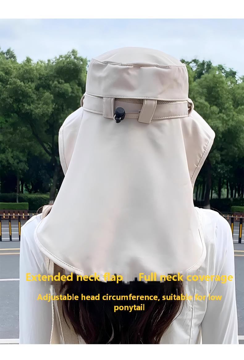 Full-Coverage Sun Hat with Face & Neck Mask – Breathable UV Protection Outdoor Cap for Summer
