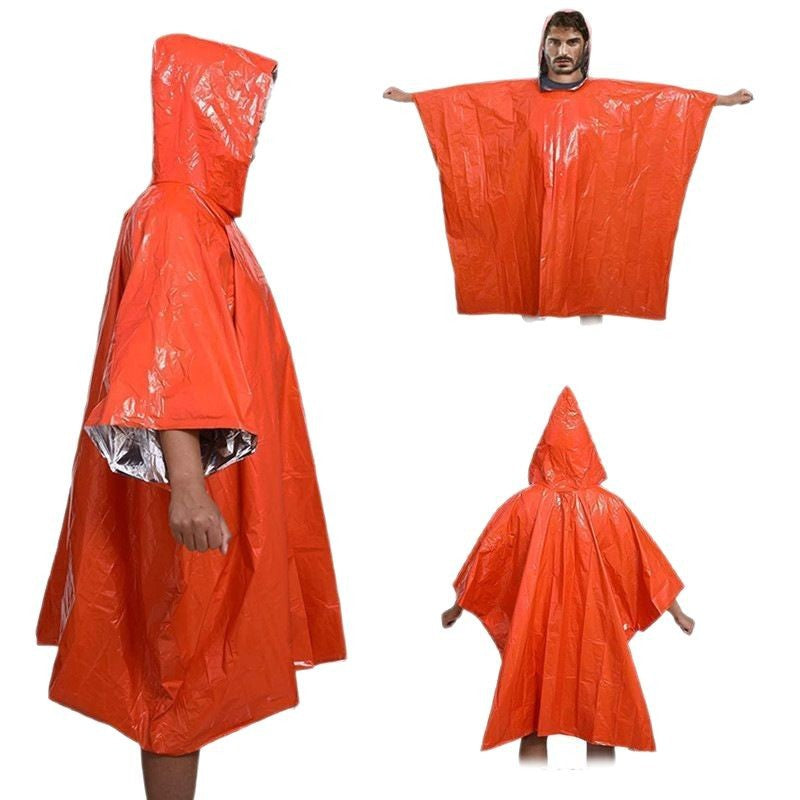 Multi-Purpose Emergency Raincoat – Lightweight Reflective Windproof Poncho for Outdoor Adventures