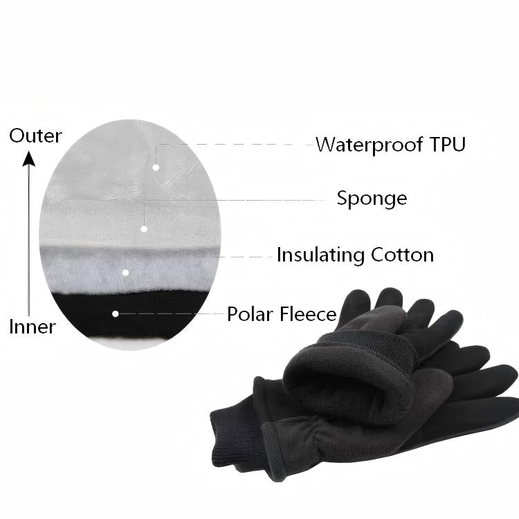 Winter Cycling Gloves with Suede-Like Palm – Durable, Fleece-Lined Thermal Gloves for Men & Women
