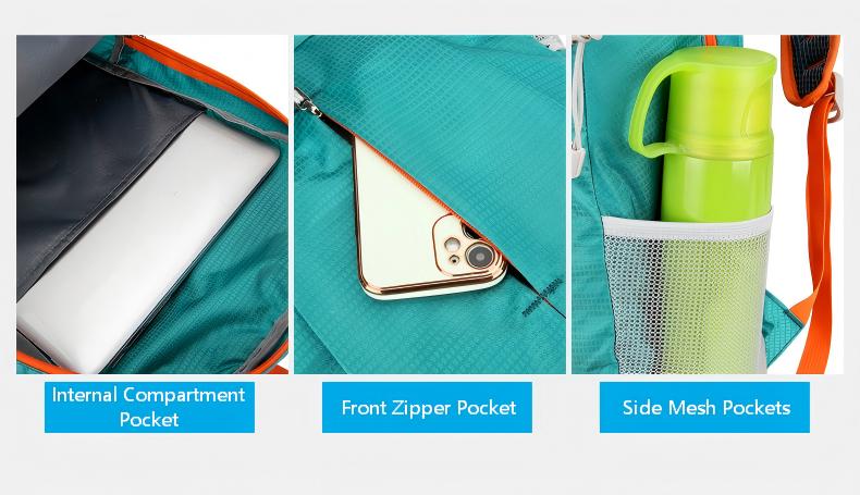 Lightweight Foldable Hiking Backpack – Waterproof Travel Daypack for Men & Women