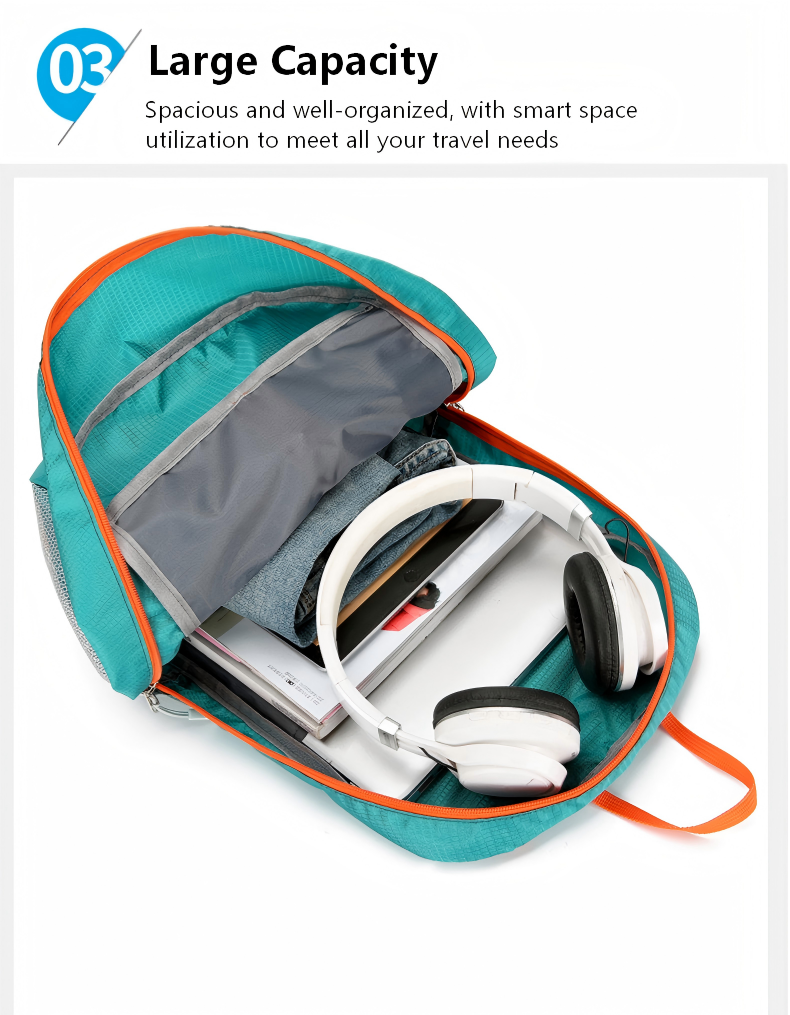 Lightweight Foldable Hiking Backpack – Waterproof Travel Daypack for Men & Women