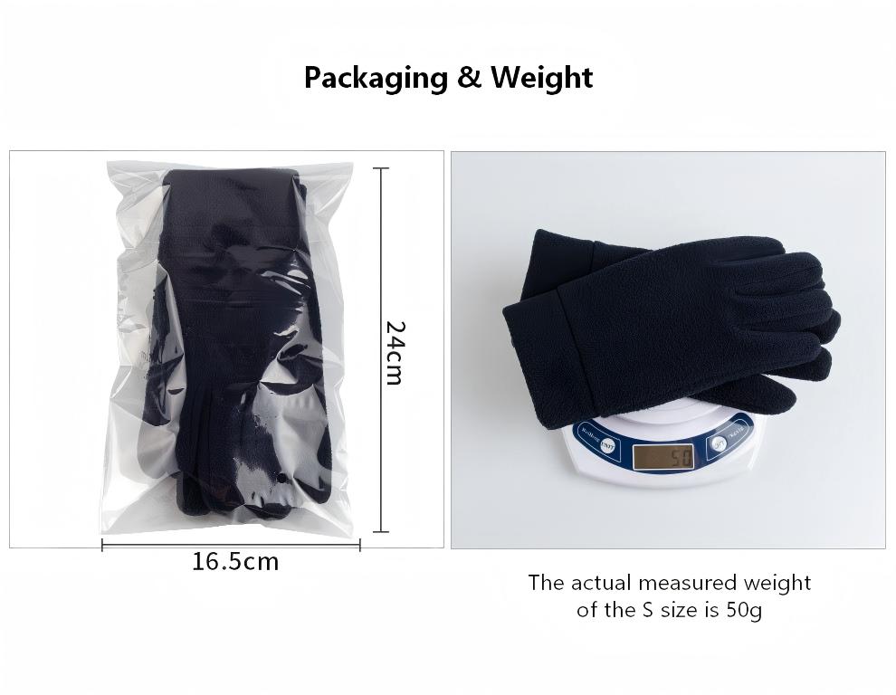 Winter Fleece Gloves– Thick Double-Layer Fleece Thermal Gloves for Men & Women, Warm for Skiing, Cycling & Outdoor Use