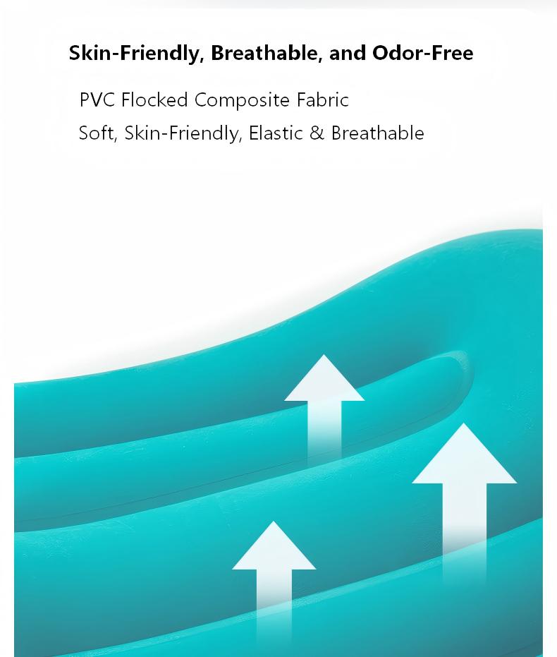 Push-Button Inflatable Travel Pillow - Ergonomic Neck Support, Soft Flocking, Compact & Portable