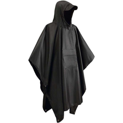 3-in-1 Multifunctional Tactical Rain Poncho for Adults | Waterproof & Breathable | Cycling, Hiking, Camping, and Outdoor Use