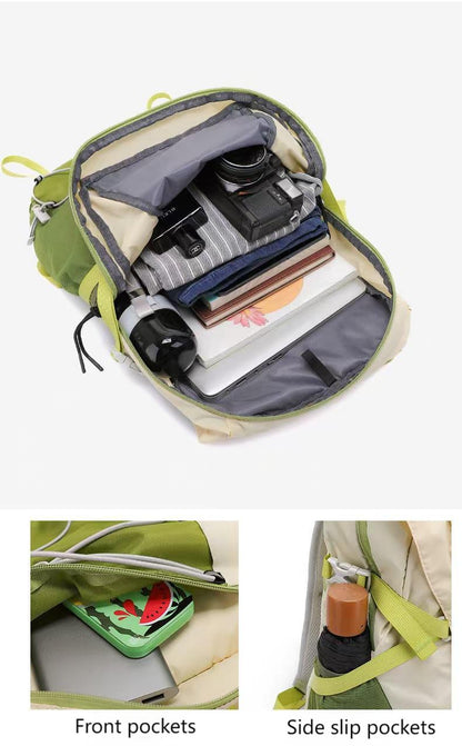 Lightweight Waterproof Outdoor Backpack – Foldable Daypack for Hiking, Cycling, Camping & Travel