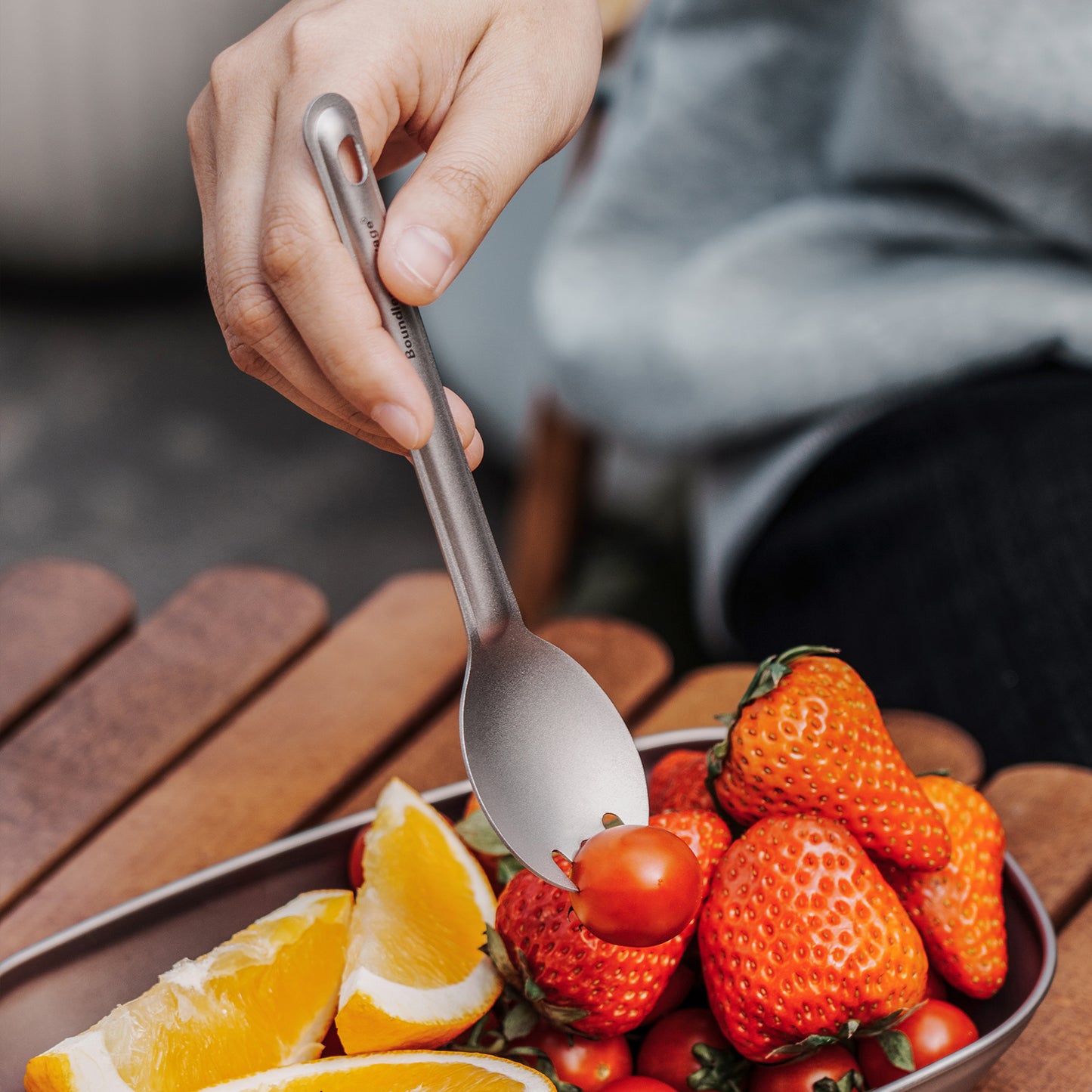 Boundless Voyage Titanium Spoon | Ultralight Camping & Outdoor Cooking Utensil | Portable Kitchen Tableware