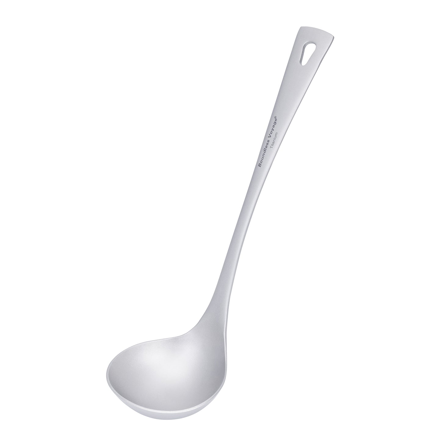 Boundless Voyage Titanium Soup Spoon – Ultralight Camping Tableware for Hiking, Travel & Outdoor Dining
