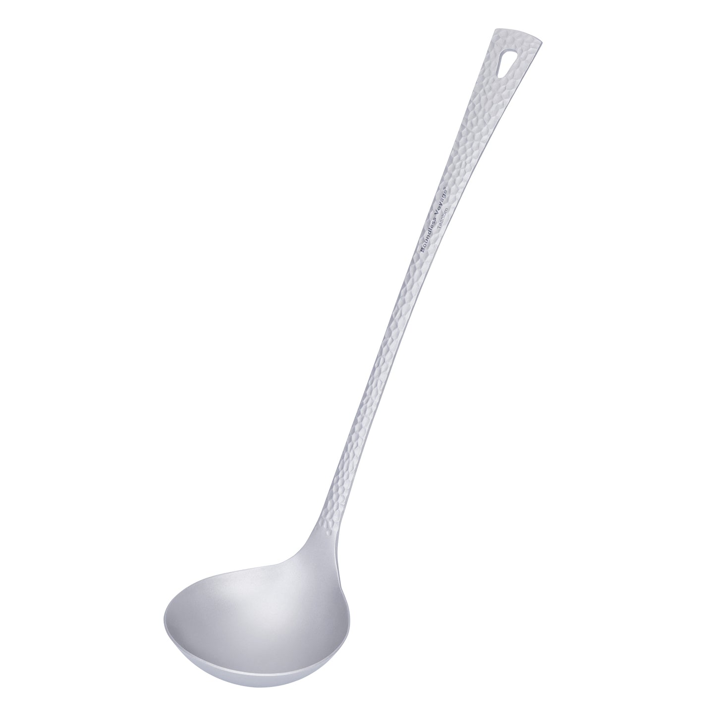 Boundless Voyage Titanium Ladle – Durable Long Handle Soup Spoon for Cooking, Gravy, Sauces & Outdoor Use