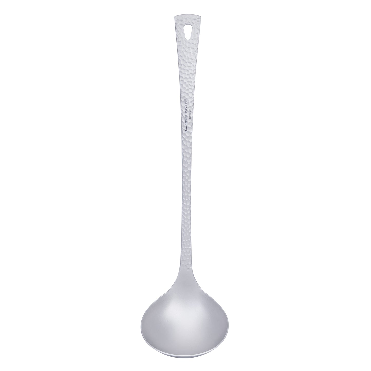 Boundless Voyage Titanium Ladle – Durable Long Handle Soup Spoon for Cooking, Gravy, Sauces & Outdoor Use