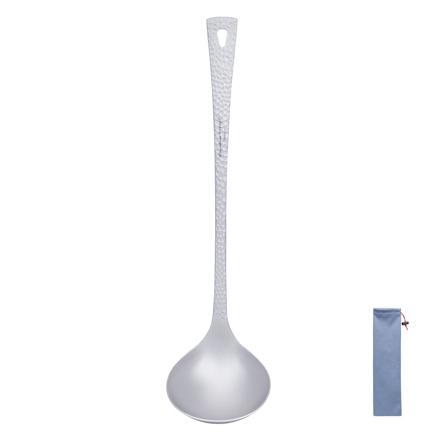 Boundless Voyage Titanium Ladle – Durable Long Handle Soup Spoon for Cooking, Gravy, Sauces & Outdoor Use