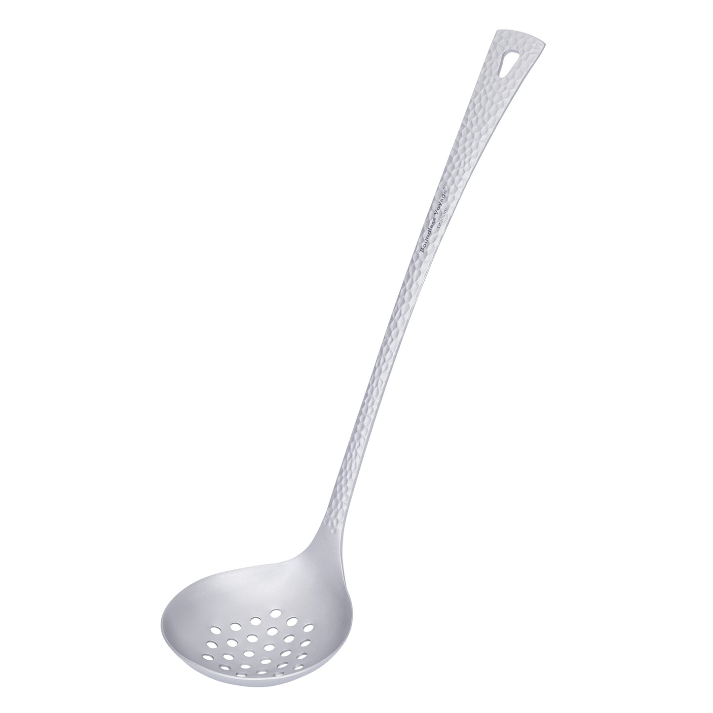 Boundless Voyage Titanium Skimmer Spoon Lightweight Cooking Skimmer Ladle with Long Handle Food Strainer Colander Kitchen Tools
