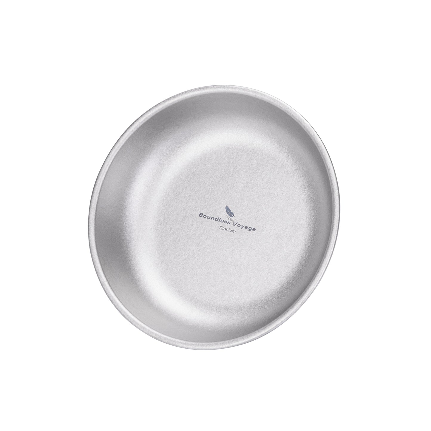 Boundless Voyage Titanium Camping Plate 150ml – Portable Ultralight Dining Bowl for Outdoor Meals & Travel