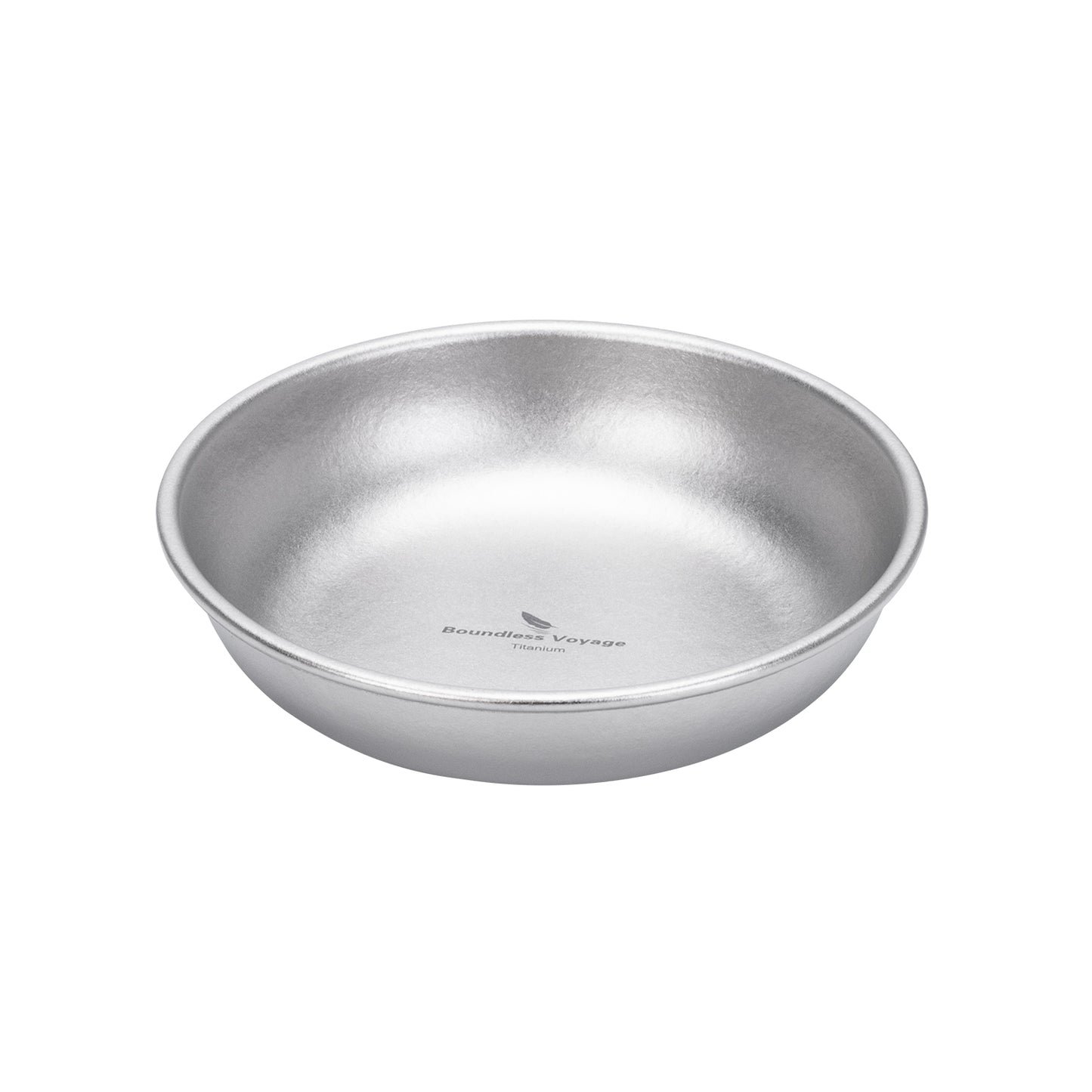 Boundless Voyage Titanium Camping Plate 150ml – Portable Ultralight Dining Bowl for Outdoor Meals & Travel