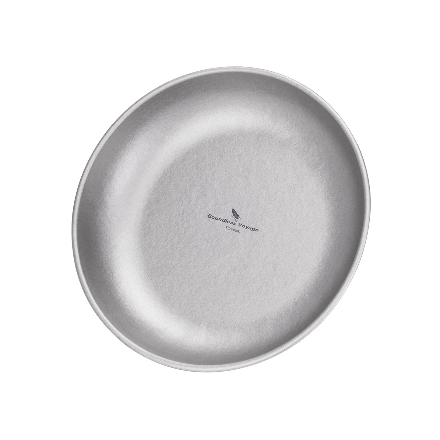 Boundless Voyage Titanium Camping Plate 250ml – Portable Ultralight Dining Bowl for Outdoor Meals & Travel