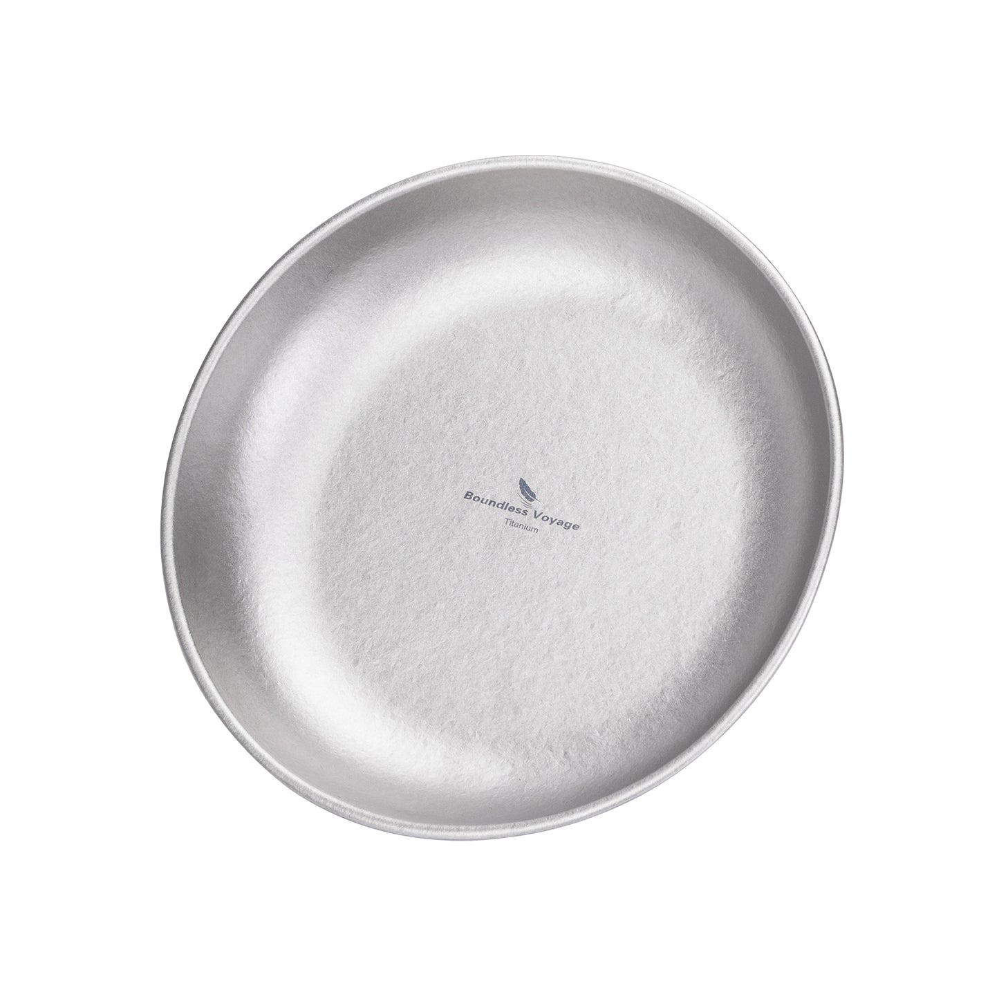 Boundless Voyage Titanium Camping Plate 250ml – Portable Ultralight Dining Bowl for Outdoor Meals & Travel