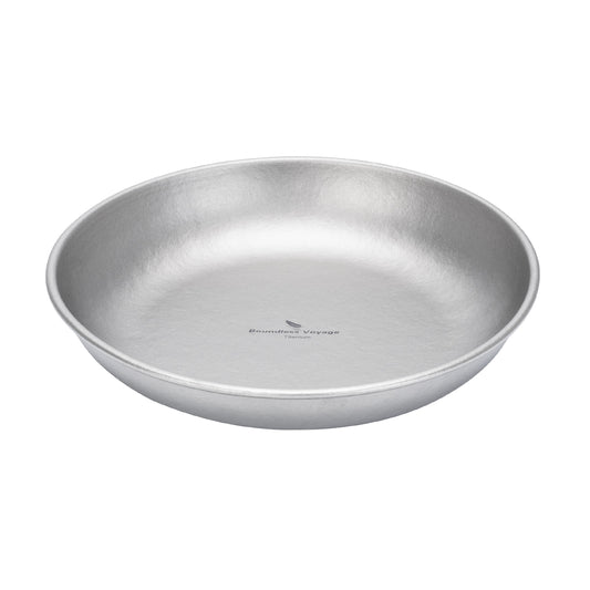 Boundless Voyage Titanium Camping Plate 250ml – Portable Ultralight Dining Bowl for Outdoor Meals & Travel