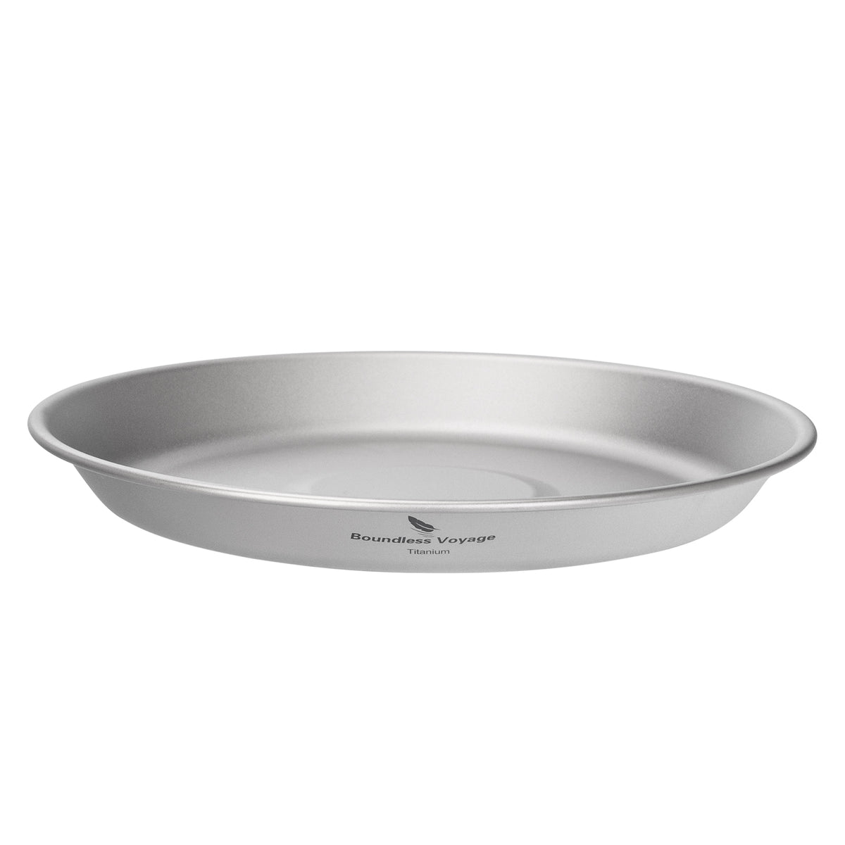 Boundless Voyage 300ml Titanium Camping Bowl & Plate – Ultralight TA1 Pure Titanium Shallow Dish for Backpacking, Hiking & Outdoor Dining