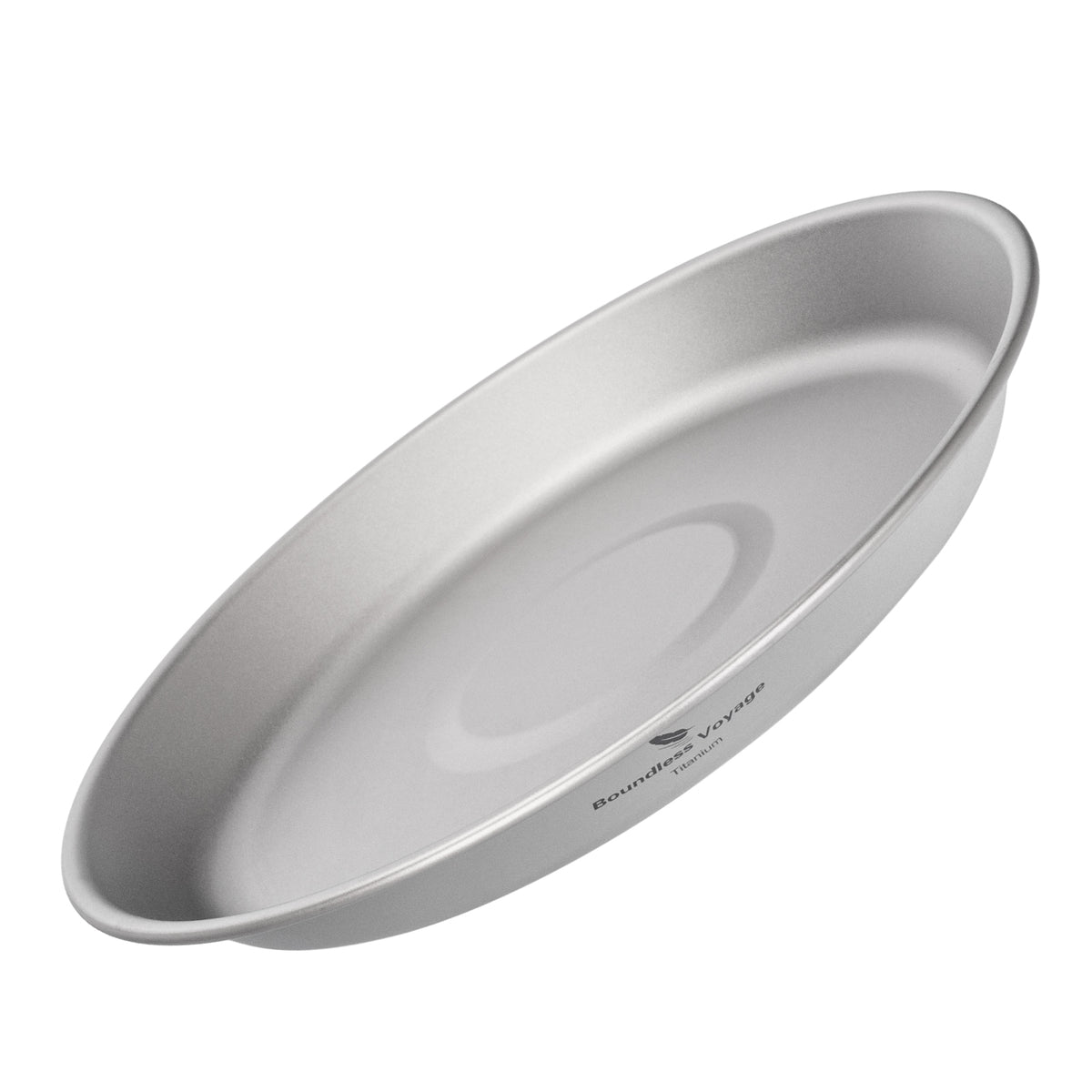 Boundless Voyage 300ml Titanium Camping Bowl & Plate – Ultralight TA1 Pure Titanium Shallow Dish for Backpacking, Hiking & Outdoor Dining