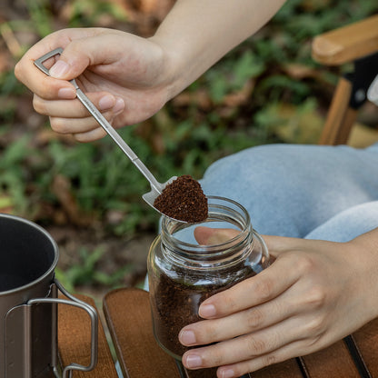 Boundless Voyage Mini Shovel-Shaped Titanium Spoon Creative Cute Dessert, Ice Cream, Fruit, Spoon Lightweight and Durable Tableware  Outdoor Camping Home Used