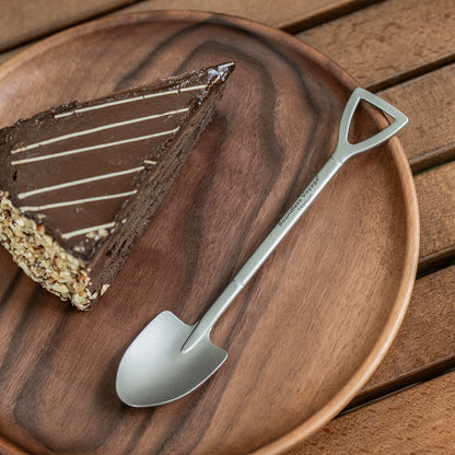 Boundless Voyage Mini Shovel-Shaped Titanium Spoon Creative Cute Dessert, Ice Cream, Fruit, Spoon Lightweight and Durable Tableware  Outdoor Camping Home Used