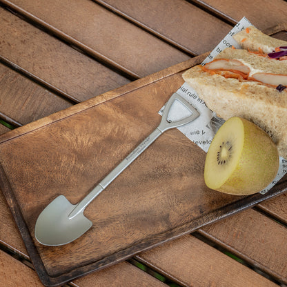 Boundless Voyage Mini Shovel-Shaped Titanium Spoon Creative Cute Dessert, Ice Cream, Fruit, Spoon Lightweight and Durable Tableware  Outdoor Camping Home Used