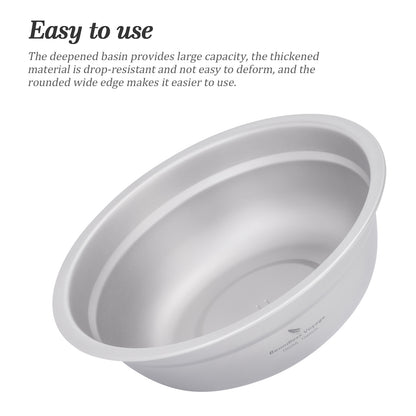 Boundless Voyage 1000ml Titanium Bowl Rice Soup Salad Serving Bowl Ultralight Outdoor Camping Travel Durable Portable Tableware