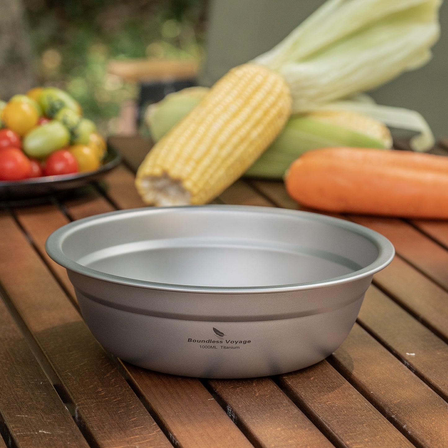 Boundless Voyage 1000ml Titanium Bowl Rice Soup Salad Serving Bowl Ultralight Outdoor Camping Travel Durable Portable Tableware