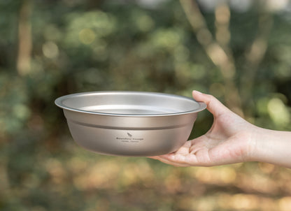 Boundless Voyage 1000ml Titanium Bowl Rice Soup Salad Serving Bowl Ultralight Outdoor Camping Travel Durable Portable Tableware