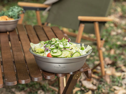 Boundless Voyage 1000ml Titanium Bowl Rice Soup Salad Serving Bowl Ultralight Outdoor Camping Travel Durable Portable Tableware