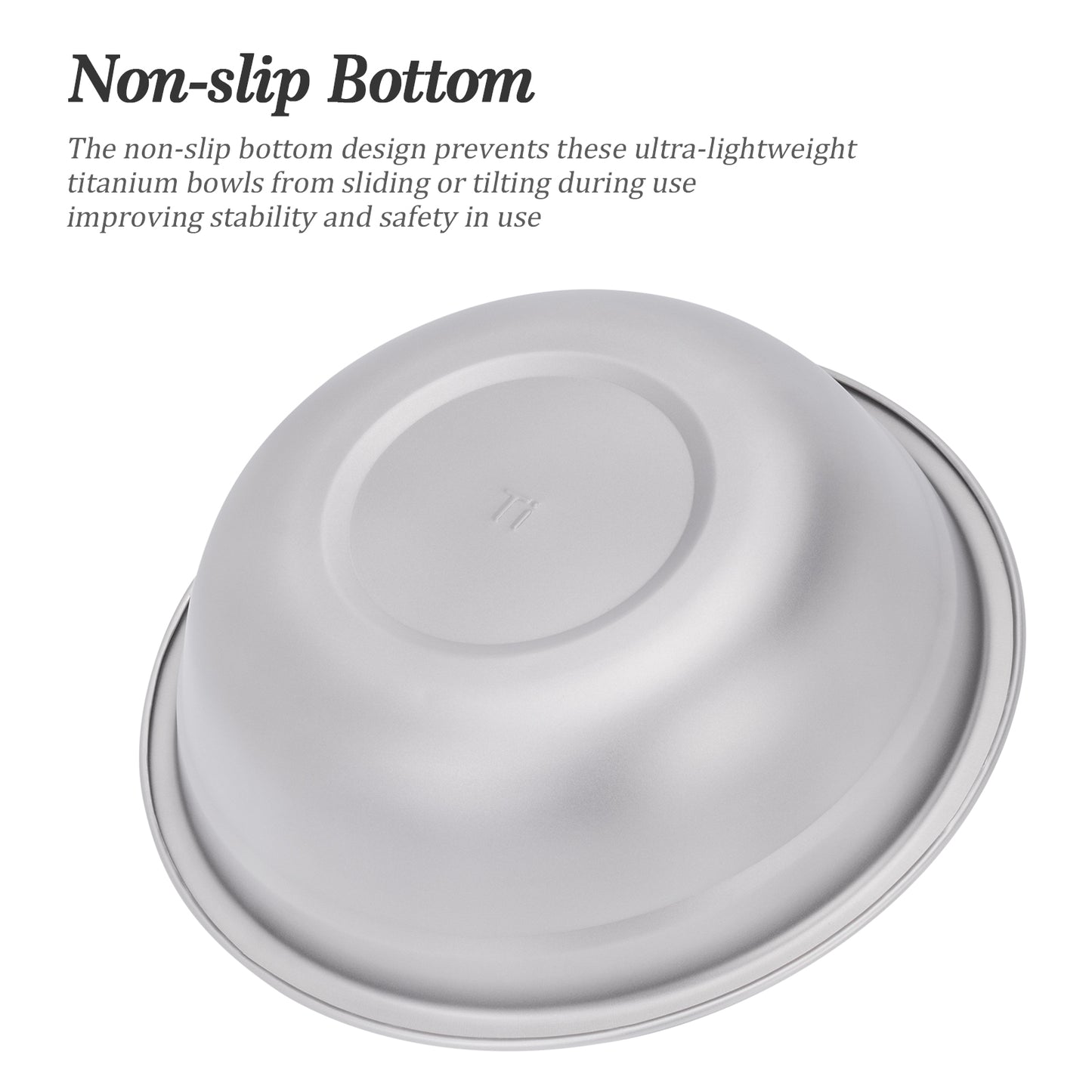 Boundless Voyage 1300ml Titanium Bowl Rice Soup Salad Serving Bowl Ultralight Outdoor Camping Travel Durable Portable Tableware