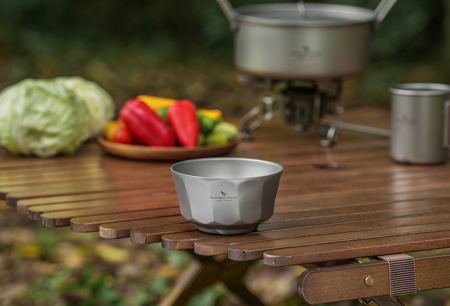 Boundless Voyage Titanium Double Walled Bowl  500ml Anti Scald Ultralight Rust Proof Bowl for Camping  HikingOutdoor & Home Use