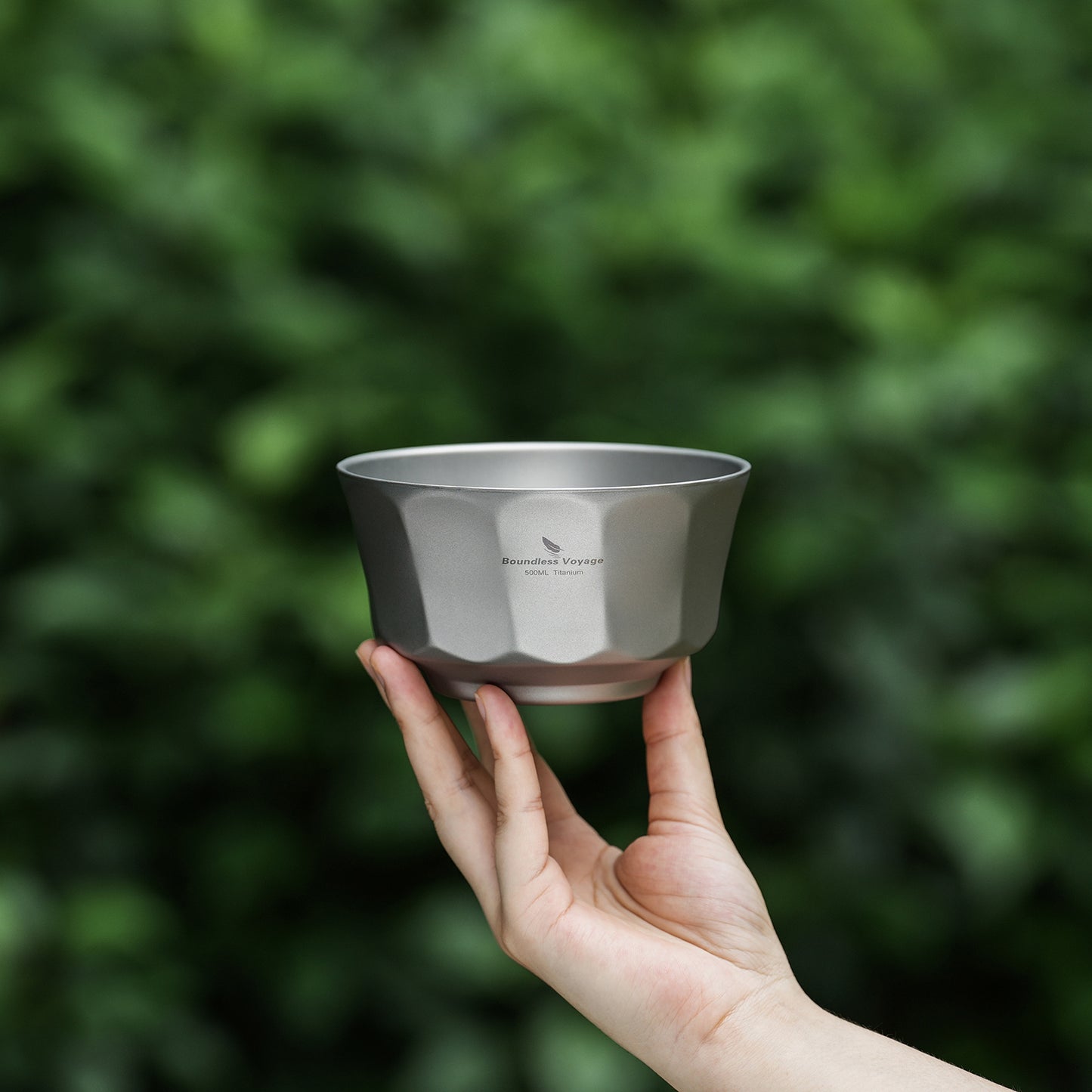 Boundless Voyage Titanium Double Walled Bowl  500ml Anti Scald Ultralight Rust Proof Bowl for Camping  HikingOutdoor & Home Use