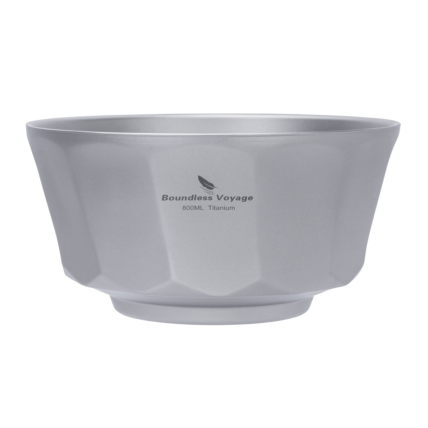 Boundless Voyage Titanium Double-Walled Bowl 800ml Anti-Scald Ultralight Rust-Proof Bowl for Camping Hiking Outdoor & Home Use