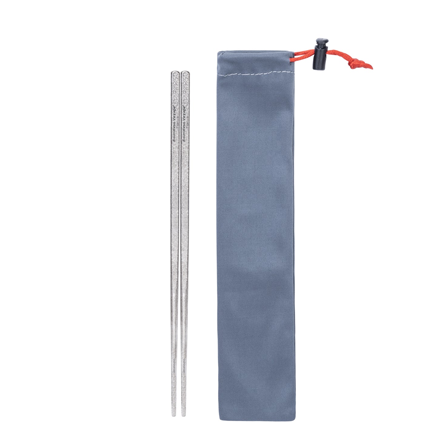 Boundless Voyage 23cm Pure Titanium Chopsticks | Solid Ultralight Reusable Food-Grade Chopsticks | Durable Travel & Camping Tableware