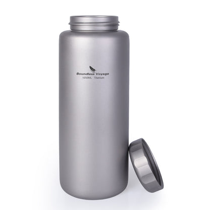 Boundless Voyage Titanium Water Bottle  1050ml For Outdoor Camping  Hiking Lightweight Sport Bottle