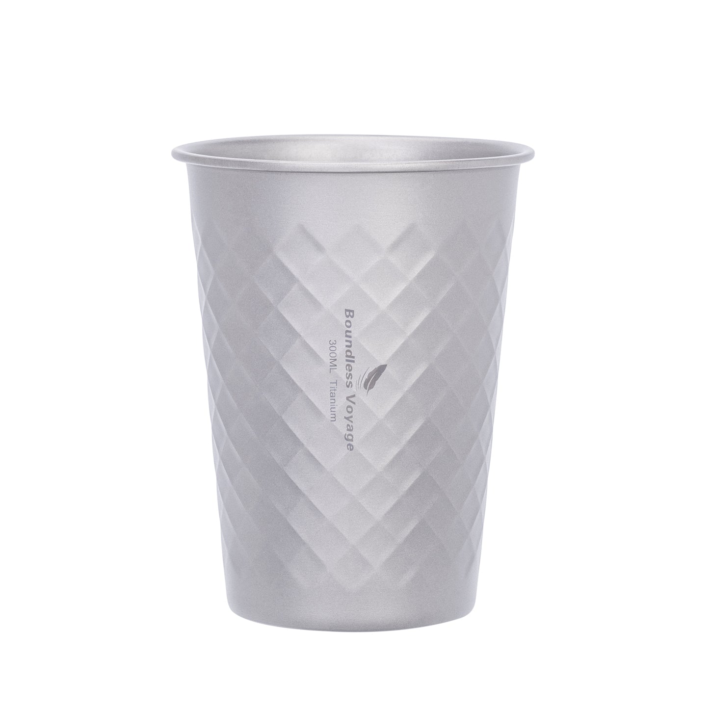 Boundless Voyage Titanium 300ml Stackable Cup – Ultralight Reusable Metal Drinking Glass for Beer, Juice, Camping & Outdoor Use