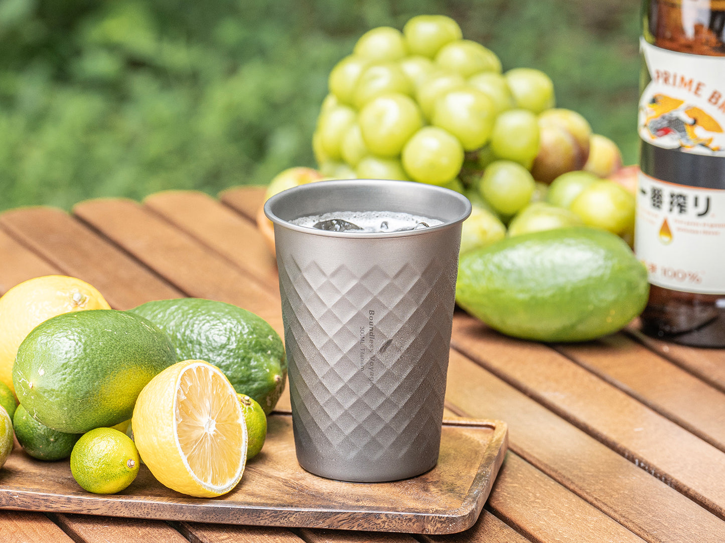Boundless Voyage Titanium 300ml Stackable Cup – Ultralight Reusable Metal Drinking Glass for Beer, Juice, Camping & Outdoor Use