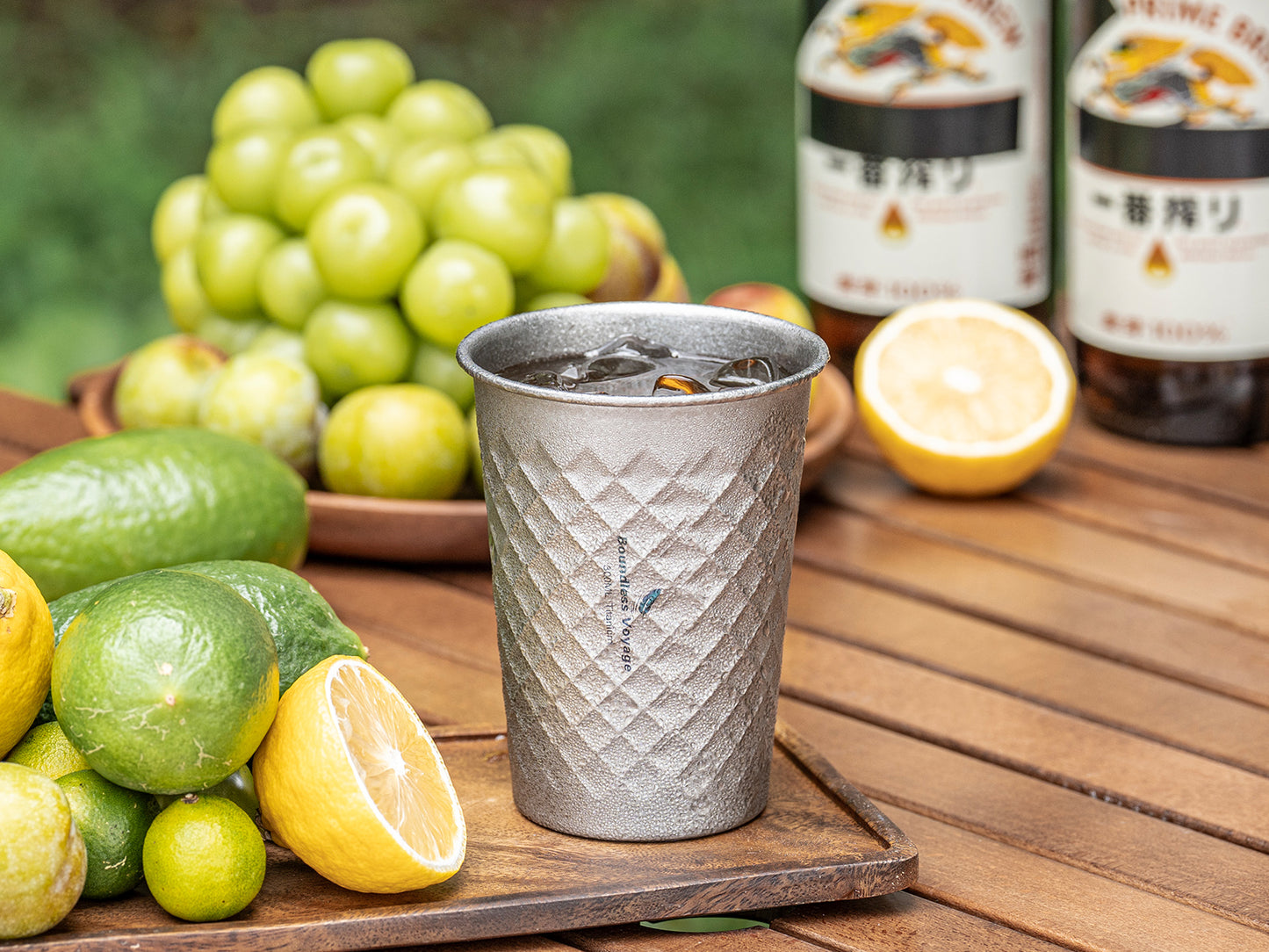 Boundless Voyage Titanium 300ml Stackable Cup – Ultralight Reusable Metal Drinking Glass for Beer, Juice, Camping & Outdoor Use
