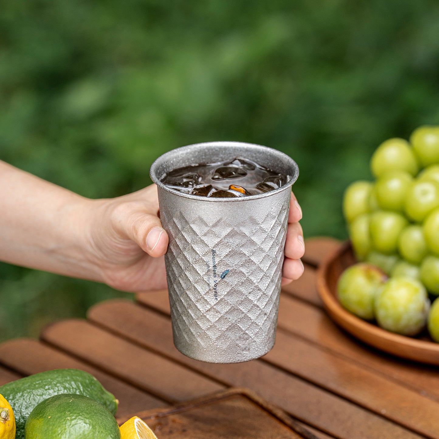 Boundless Voyage Titanium 300ml Stackable Cup – Ultralight Reusable Metal Drinking Glass for Beer, Juice, Camping & Outdoor Use